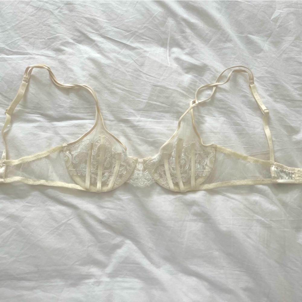 La Perla white lace bra 34 B